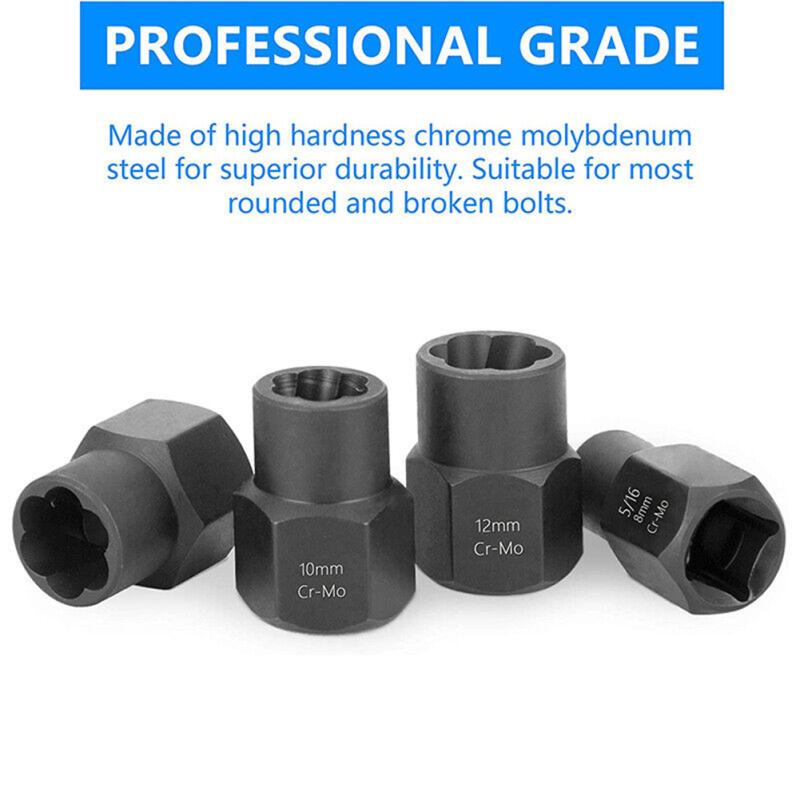 Инструмент для извлечения болтов с шестигранной головкой и нескользящей поврежденной гайкой, инструмент для удаления болтов, инструмент для ремонта автомобиля
