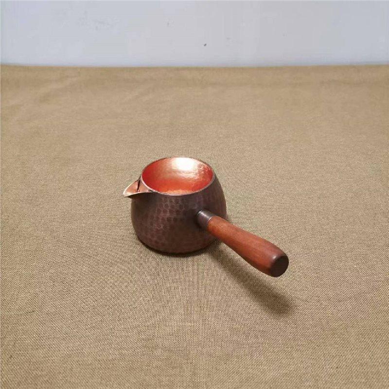 Медный чайник Abfu для плиты с боковой ручкой для кипячения чая Чайник Турецкая кофейная турка Для дома Пикника Кухни Чай B