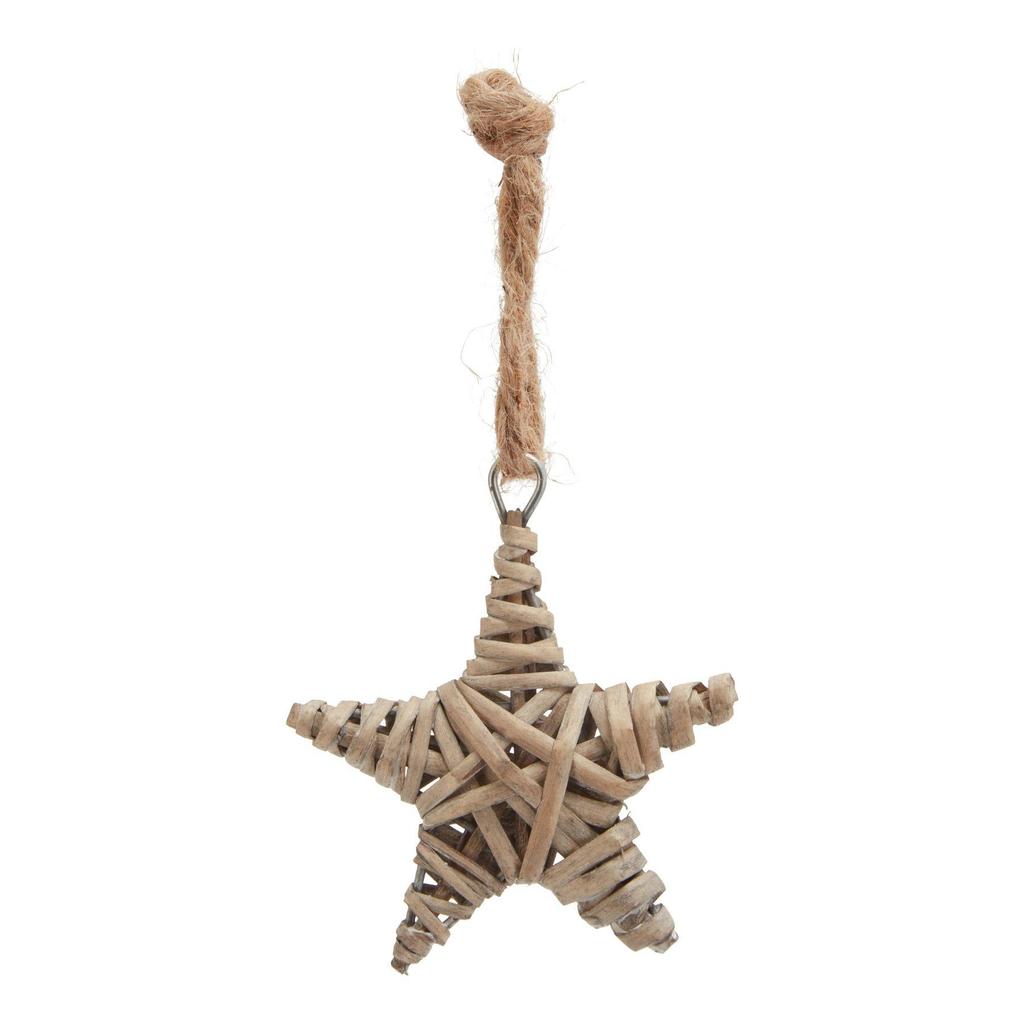 Hill Interiors The Noel Collection Wicker Star Tree Decoration