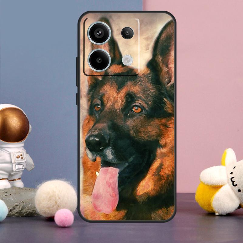 Чехол для телефона Xiaomi Redmi Note 14 9 10 11 12 13 15 Pro Plus Redmi 15 15C 10C 12C 13C 14C с изображением немецкой овчарки