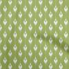 Cotton Flex Green Fabric Asian Ikat Craft Projects Decor Fabric Printed By The Yard 40 Inch