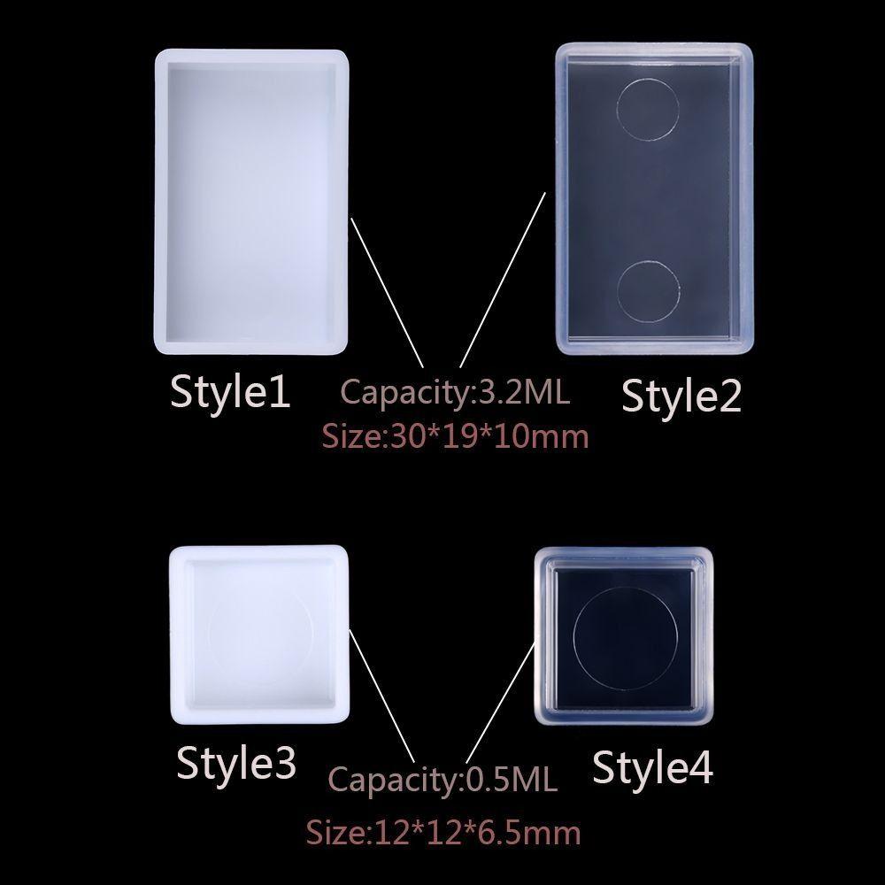 5/20/50pcs White Transparent Empty Half Tiny Pans Watercolor Pans DIY Watercolor Oil Painting