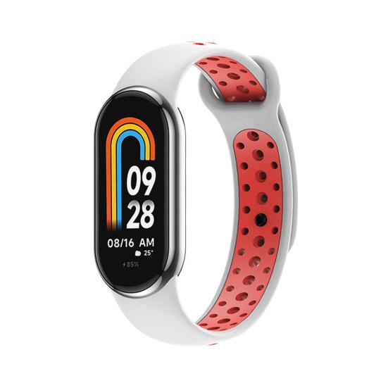 Силиконовый ремешок для часов для Mi Band 8, ТПУ, водонепроницаемый, устойчивый к поту, регулируемая длина, сменные аксессуары для часов