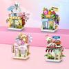Children Compatible Mini Small Particle Building Model Changeable Street Scene Puzzle Assembly Small Building Block Toy