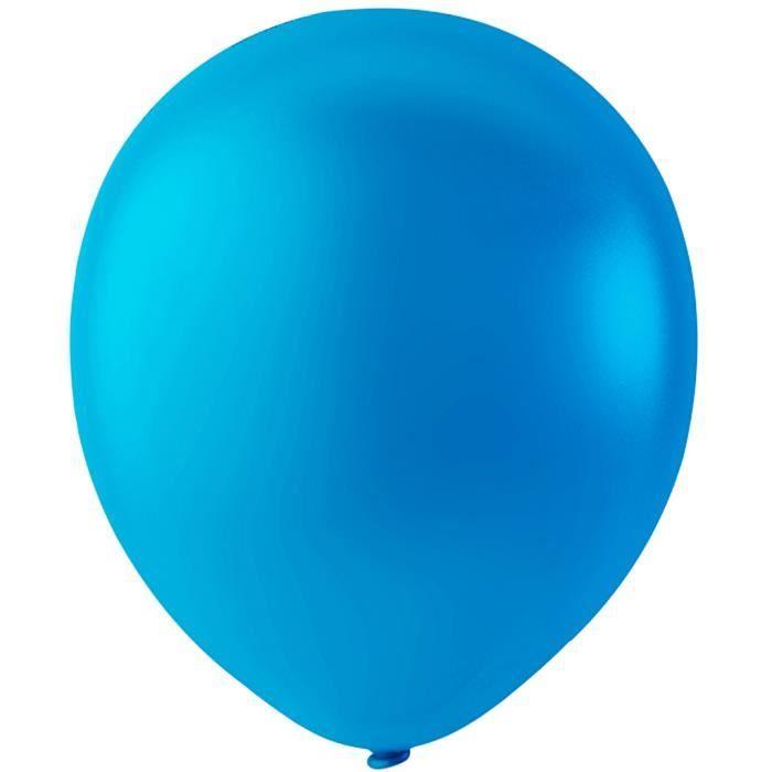 Ballon - HAPPY MOMENT - Réf 59161 - Caoutchouc naturel - Bleu - Hélium compatible