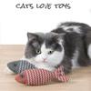 Canvas Simulated Fish Cat Plush Toys Bite Toys Happy Playment Clean Teeth Refresh Cat Mind Not Easily Damaged Cat Sleeping Toys