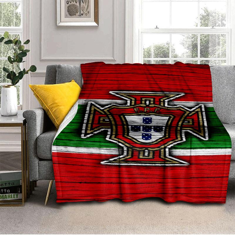 Portugal's National Emblem Blanket Suitable for Sofas, Beds, Offices, And Camping - Perfect Gift for Halloween Christmas