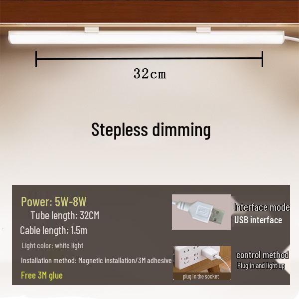 Современная минималистичная светодиодная настольная и потолочная лампа - Диммируемая, с изменяемым цветом, идеально подходит для студенческих общежитий