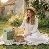 Large Capacity Hay Feeder Wall Hanging Grass Rack Practical Food Bowl Holder  Indoor Rabbit Cage