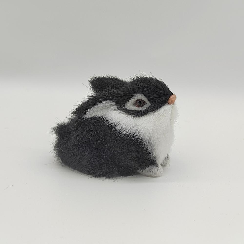 Имитация кролика, плюшевая игрушка, детская познавательная модель, фигурка, реалистичное пушистое животное, кукла, цыпленок, пасхальный подарок для детей