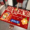 Chinese New Year 2025 Doormat The Year of Snake Carpets Door Entrance Mat Spring Festival Anti-slip Carpet Home Lucky Supplies