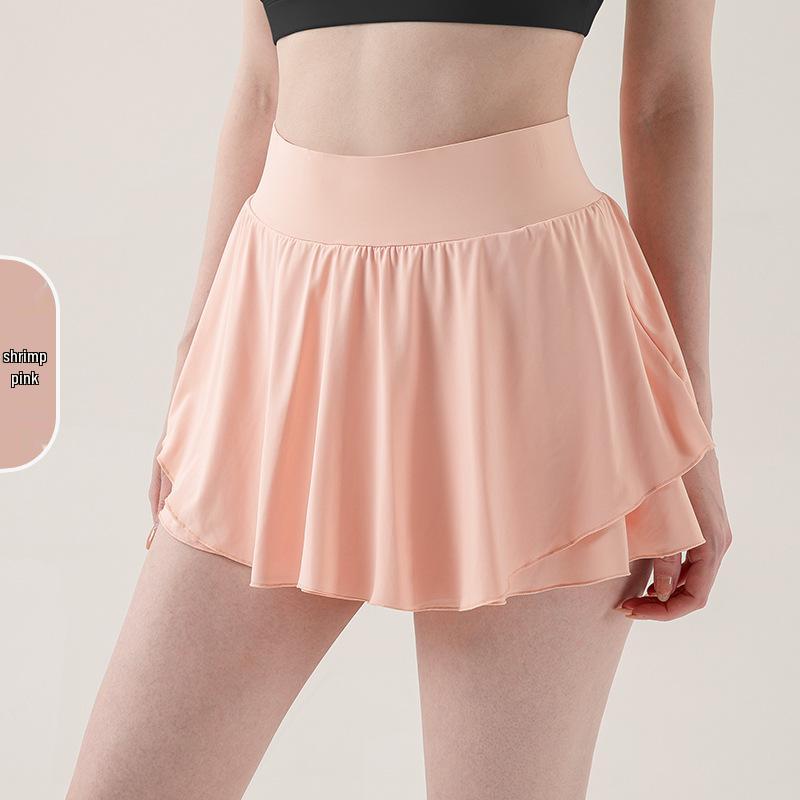 Женская быстросохнущая спортивная юбка: Теннисная, бадминтонная, беговая, йога-юбка-шорты с защитой от просвечивания