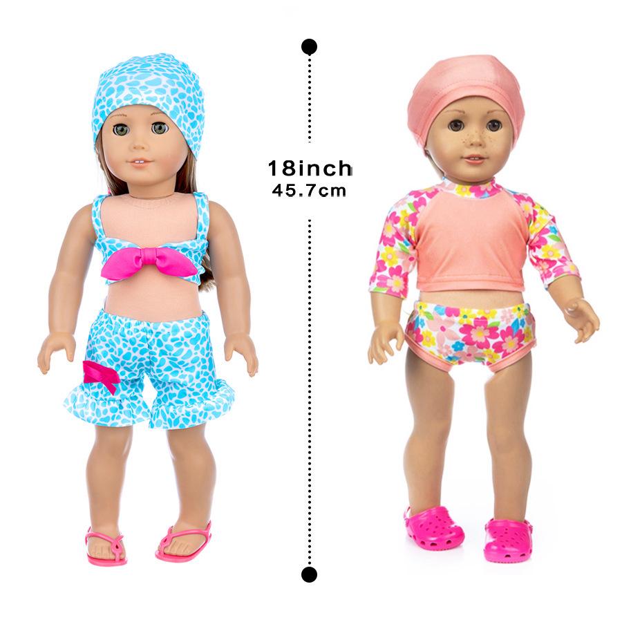 18-дюймовая кукла American Girl 43 см Купальник-бикини Xiafu