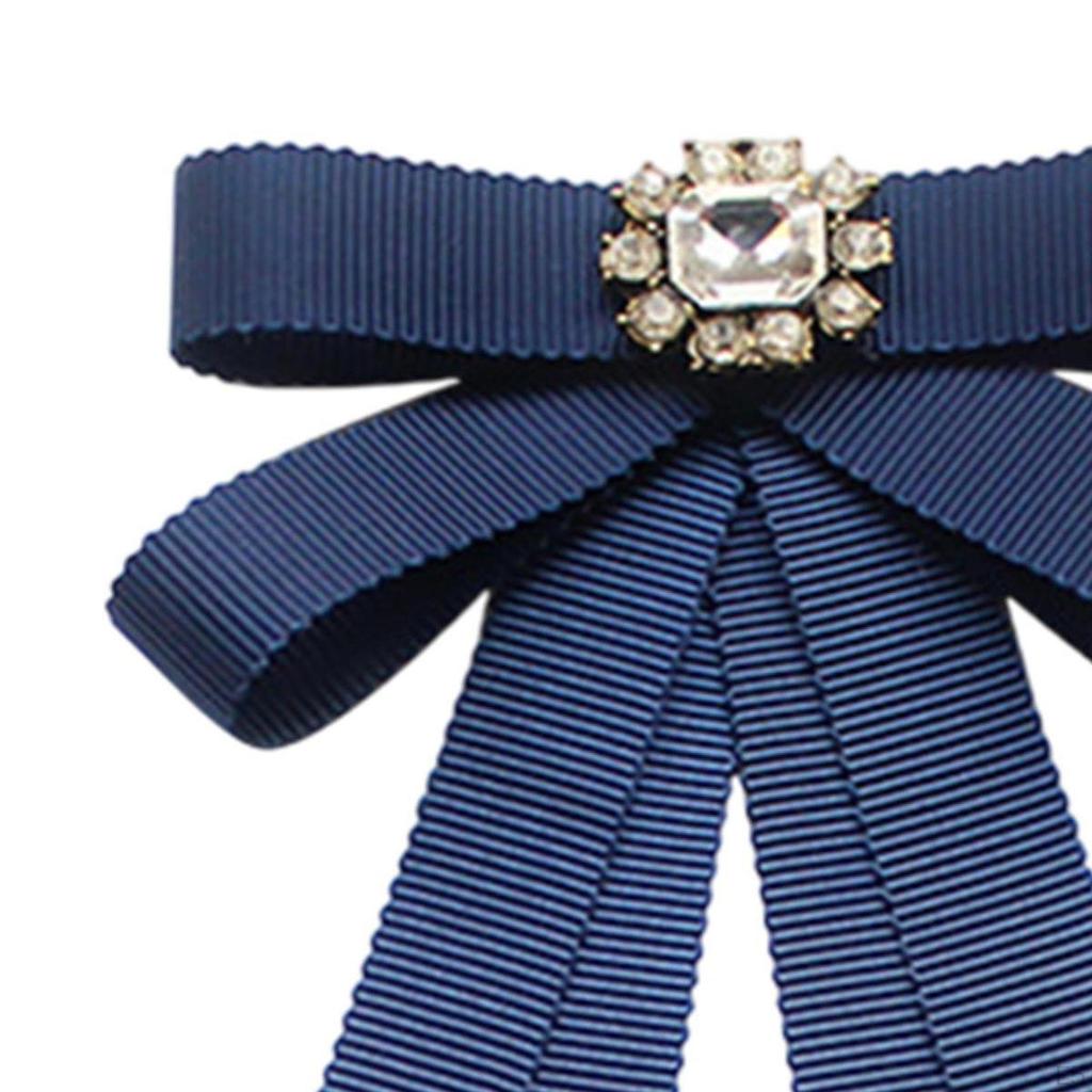 Bow Tie for Women Neck Brooch Pin Pre Tied Bowtie Ribbon Clothing Accessories