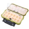 24 Slots Fishing Tackle Accessories Gear Equipment Storage Waterproof Box Army Green