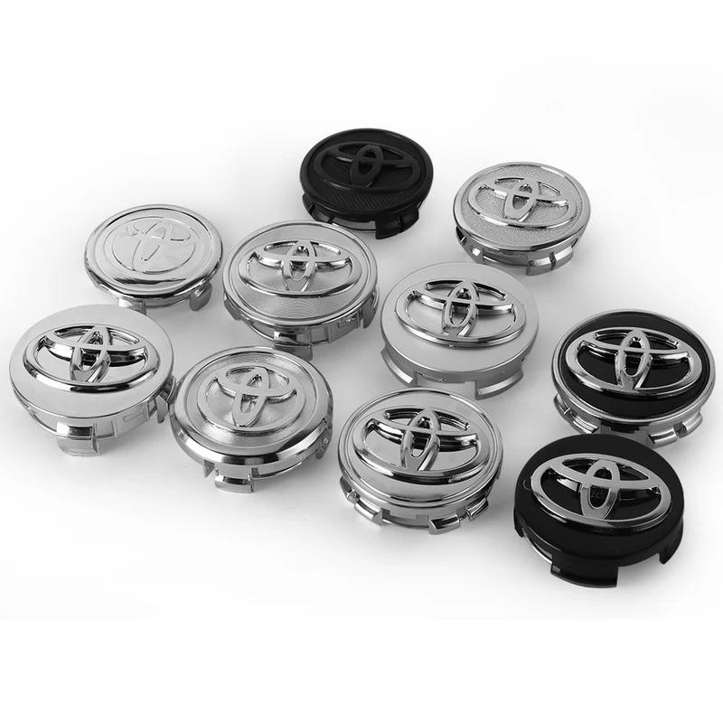 4Pcs 56/62mm Car Wheel Center Hub Cap For Toyota Yaris Prius Rav4 Land Cruiser Highlander TRD Corolla C-HR Aygo Auto Accessories