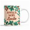 Mug - Noël Lucile - Beige - 325 Ml - Résistant Lave-vaisselle Et Micro-onde