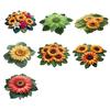 Sunflower Floor Mat Non-Slip Living Room Rug Farmhouse Area Rug Decorative Flower Carpet for Bedroom Playroom Bathroom