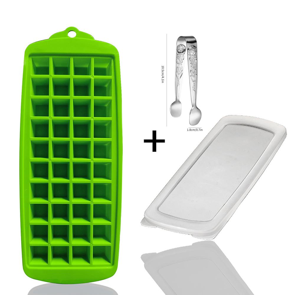 Силиконовая форма для кубиков льда с крышкой Узкая бутылка для воды Палочки для кубиков льда Выталкиваются для быстрого Идеально подходит для бутылок с водой и спортивных бутылок Без BPA