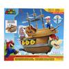 Super Mario Super Mario Deluxe Airship Playset с фигуркой Марио Аутентичные звуки Вращающиеся пропеллеры Воздушный корабль Боузера - В игре и Боузера