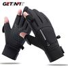 Getinfit Зимние утепленные лыжные перчатки на молнии, с сенсорным экраном, ветрозащитные, водонепроницаемые, для альпинизма, бега, велоспорта, спортивные, теплые перчатки