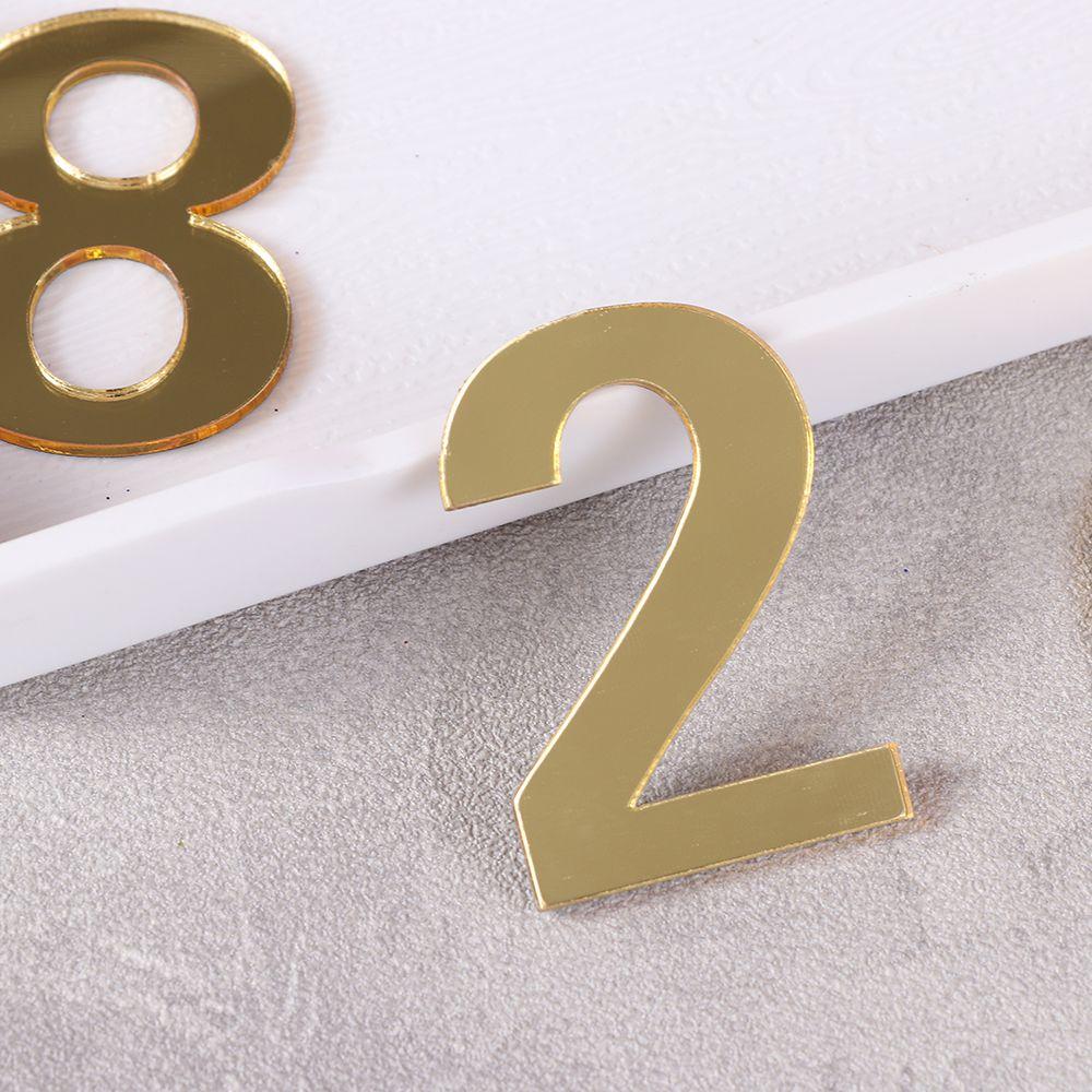 Home Door Label Self-adhesive Gate Digits Door Numeral Plaque Door Plate Number House Drawer Sign
