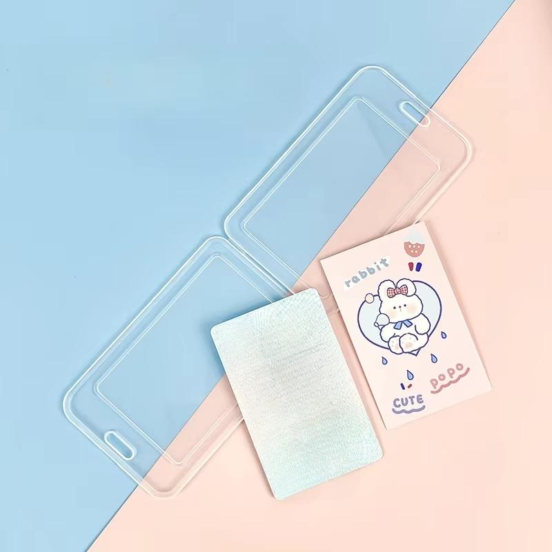 Kawaii Cartoon Lanyard Card Cover for Student Bus Cards Case Work Card Covers Id Credit Holder Storage Bags
