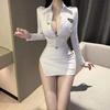 Сексуальный ночной комплект униформы Соблазнительный наряд стюардессы Сексуальный костюм Женский Порно Белье Сексуальная юбка Косплей Аниме Белье