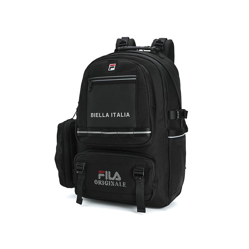 New FILA ORIGINALE Fabric Backpack Men's Jet Black F13M539105FBK