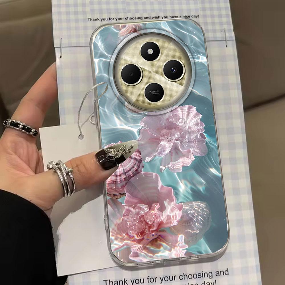 Чехол для телефона Ocean Pearl Shell для девочек и женщин для Xiaomi Redmi Note 14 13 12 11 11S 10 9 8 Pro 9C 13C 14C A5 A3 A4 A3X A1 A2 9A