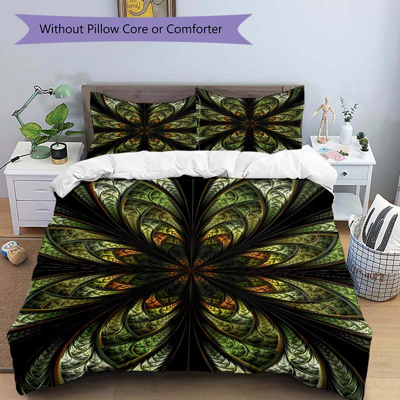 3pcs Abstract Pattern Duvet Cover Set - Machine Washable, Includes 1 Cover and 2 Pillowcases, No Core Included yy251013037
