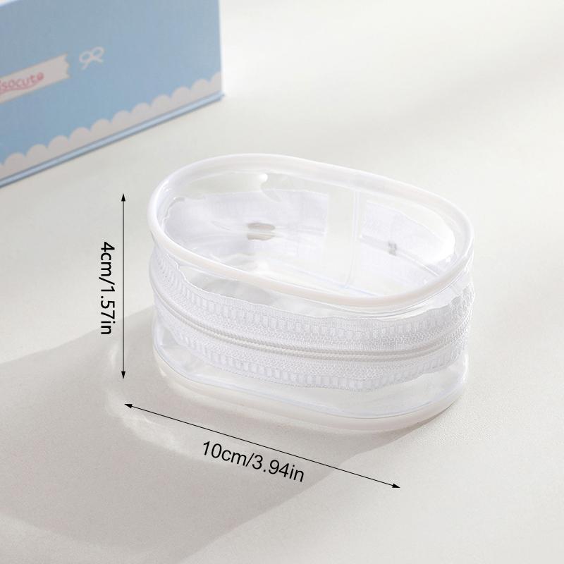 Органайзер для ювелирных изделий, прозрачная коробка для хранения, чехол для наушников, кошелек для монет, симпатичная кукольная сумка, пылезащитный чехол с брелком