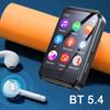 Портативный MP3-плеер Bluetooth 5.4 HiFi музыкальный плеер MP3 Walkman сенсорный экран встроенный динамик диктофон камера воспроизведение видео FM