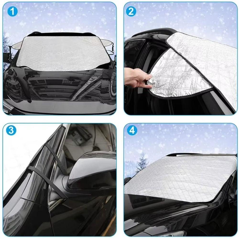 Easy Installation Windshield Snow Cover 200x70cm Windshield Protector  Winter Season