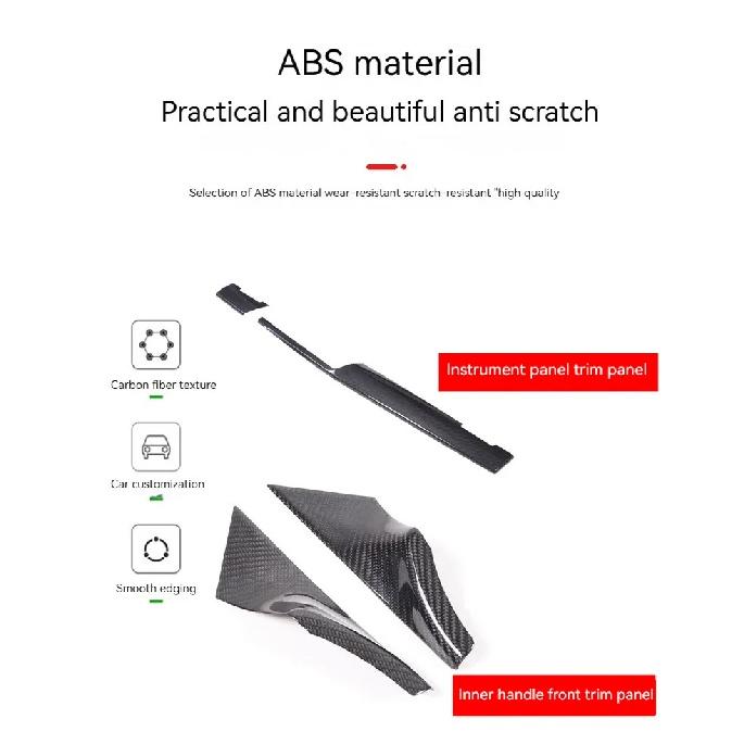 For BMW5 Series i5 G60 2024 2025 Carbon Fiber Car Center Console Decoration Panel Decoration Stickers Car Interior Accessories