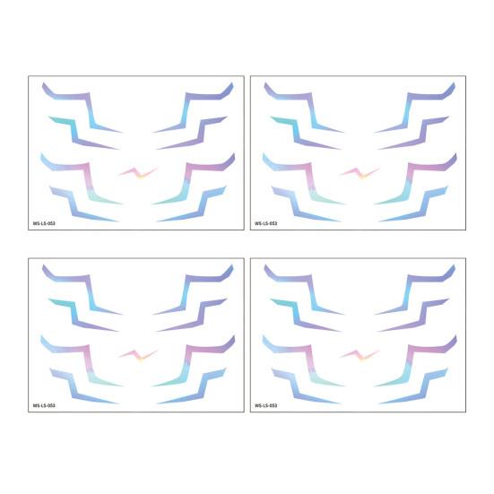 Yousheng 4 шт. Временные татуировки K-Pop, тату-наклейки для ролевых игр, водостойкий боди-арт, реалистичные, для вечеринок, косплея, костюмированные реквизиты