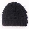 New children's knitted hats, autumn and winter warm candy-colored baby boys and girls baby wool hats