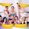 Inflatable Banana Decoration with Hoop Pump Prank Style Banana Ornament Party