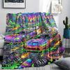 acid transportation vehicles Print Flannel Blanket,High quality Comfortable for All Seasons,Home Decor,Warmth and Comfort,Perfect for Christmas Gifts