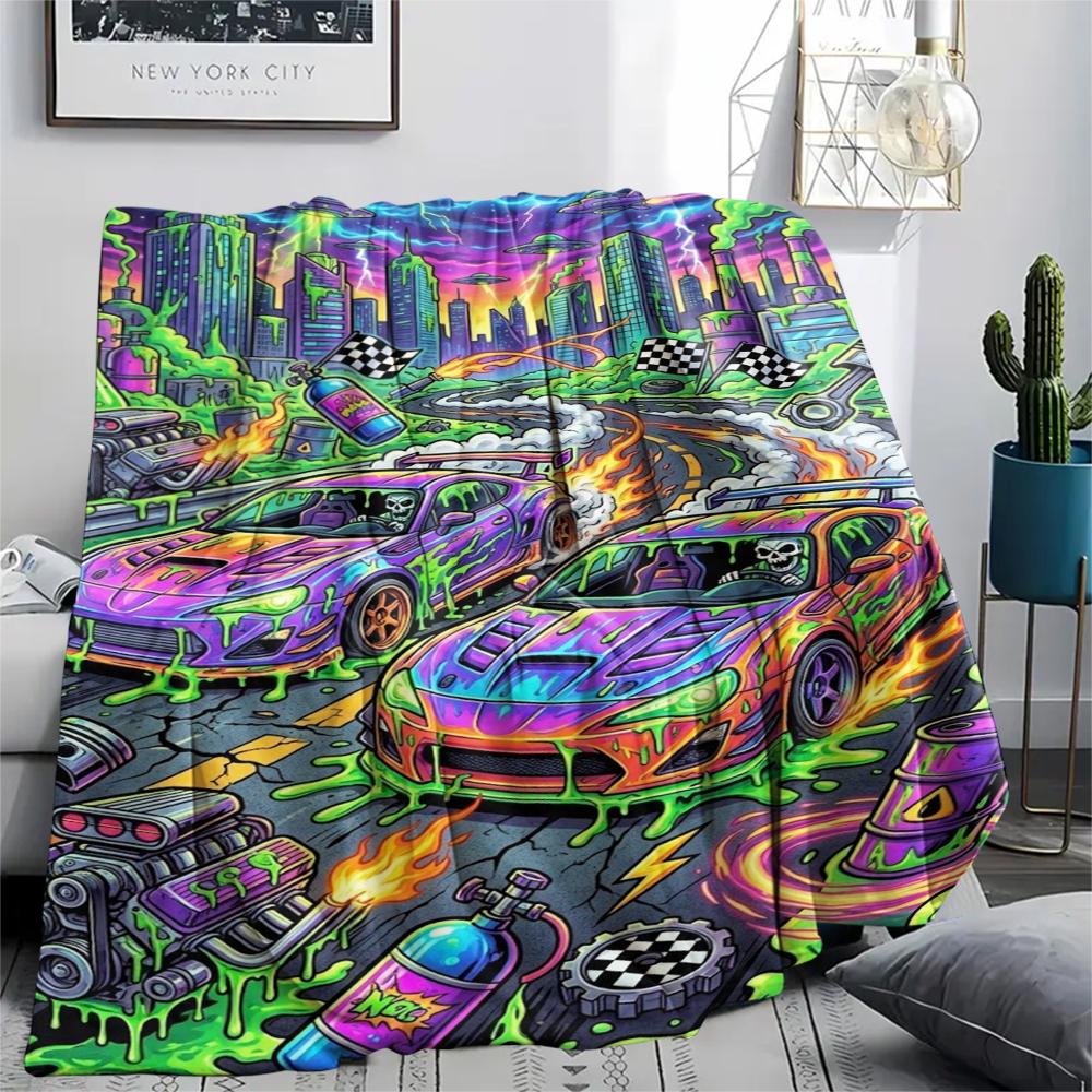 acid transportation vehicles Print Flannel Blanket,High quality Comfortable for All Seasons,Home Decor,Warmth and Comfort,Perfect for Christmas Gifts