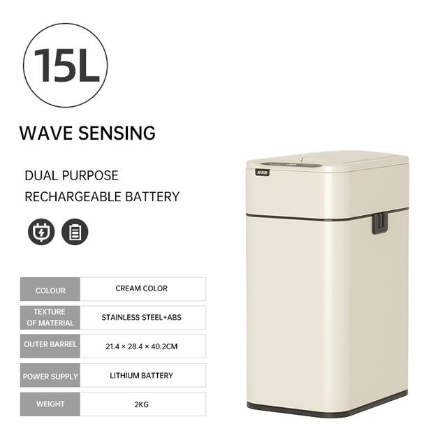 Умный мусорный бак из нержавеющей стали, автоматический датчик, кухонное мусорное ведро, большая емкость, корзины для пищевых отходов, корзина для мусора в ванной комнате