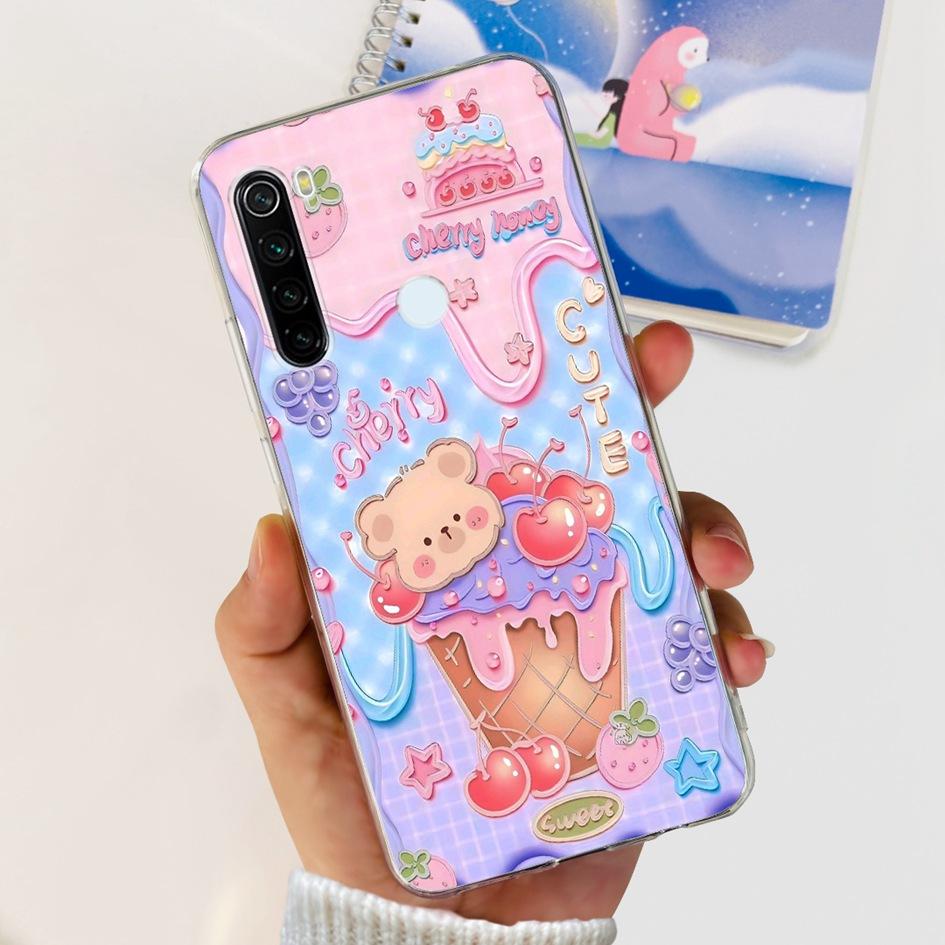Для Xiaomi Redmi Note 8 Чехол Милый Мультяшный Мягкий Силиконовый Чехлы Для Телефона Для Xiaomi Redmi Note 8T 8 t Чехол На Redmi Note8 Задняя Крышка