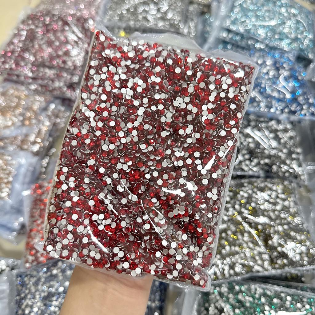 Whatstone SS3-SS50 Кристаллы для нейл-арта Стразы Наклейка Круглые Камни Плоская Основа Стеклянный Страз для Декора