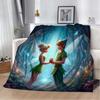 31 стиль Disney Tinker Bell с принтом детское одеяло мягкое и теплое постельное белье для кровати дивана для улицы путешествий пикника покрывало подарок искусство