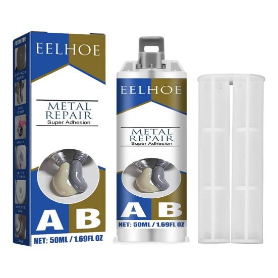 Клей для ремонта металла Быстросохнущий Сильная липкость Жаростойкий Устойчивый к старению Водонепроницаемый клей AB для металла Чугунный клей