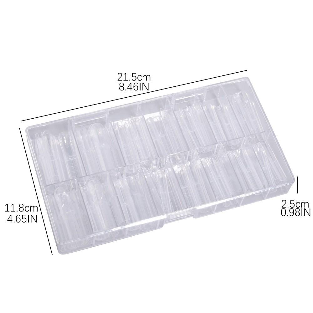 150Pcs Transparent False Nail 15 Sizes Nail Extension Form New Dual Nail Form for Nail Art Salon