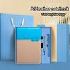 A5 Leather Buckle Business Notebook, Work Meeting Record Book, Student Subject Notebook, Thickened Diary, Lined Pages, Travel Log