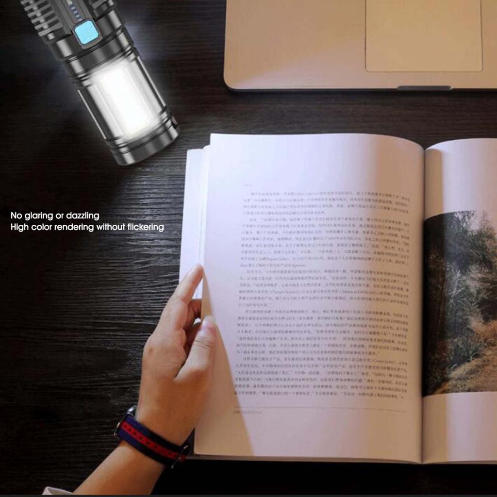 Outdoor Flashlight Usb High-Power Portable Lighting High-Endurance Patrol Camping Lights