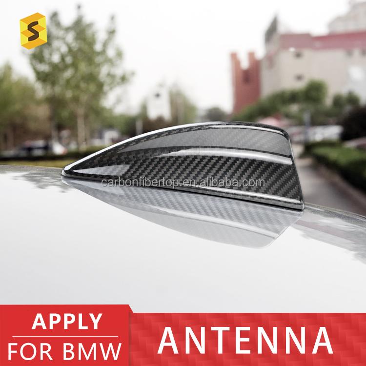 ES Real Dry Carbon Fiber Exterior Accessories Carbon Fiber Car Accessories Shark Fin Antenna for BMW Carbon E82 E46 E90 E92