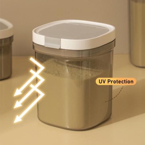 Герметичный контейнер для хранения сухого молока, бесплатный скребок, ложка, многоразовая герметичная коробка для еды